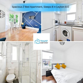 Spacious 2-Bed Apartment, Sleeps 8 in Leyton E10
